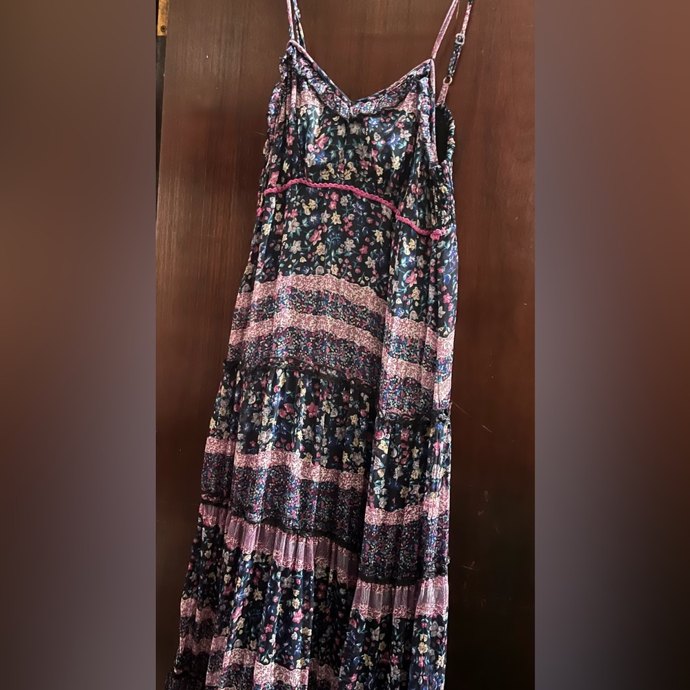 Patrons of peace floral maxi dress (size XSmall)